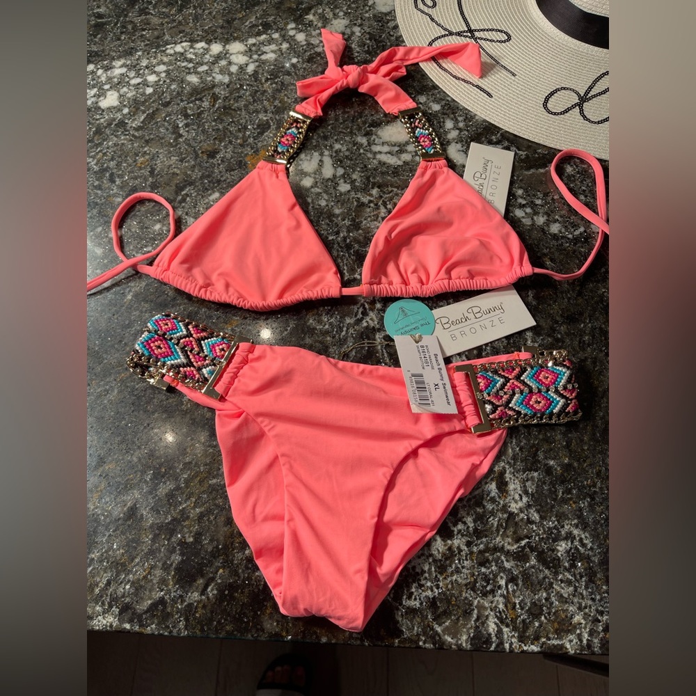 NWT Boho Paradise beach bunny bikini XL set - Picture 9 of 15
